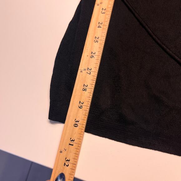 GAUGE81 Black Beni Draped Recycled Open-Knit Mini Shirt Dress Size XS - Picture 13 of 13